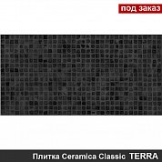 Плитка для облицовки стен  TERRA черный  20*40